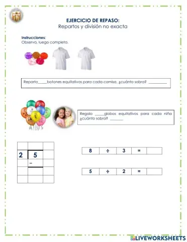 Prueba corta: matemáticas