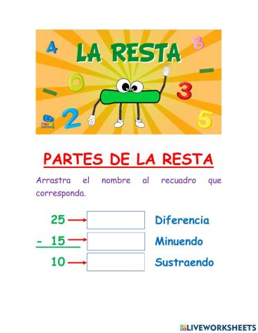 Aprendiendo a restar