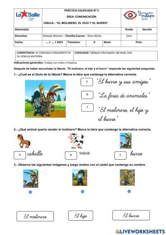 Práctica calificada de comprensión 4