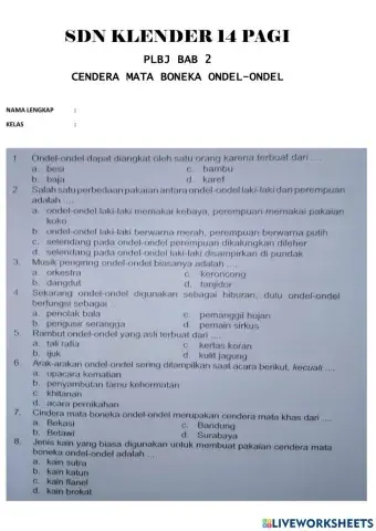 Plbj bab 2 ondel-ondel