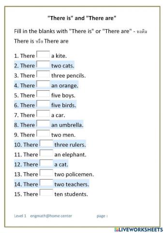 There is-There are