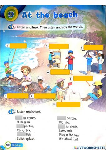 Unit 9: At the beach