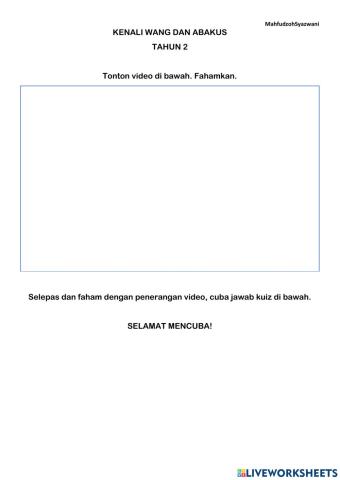 Abakus nilai wang tahun 2