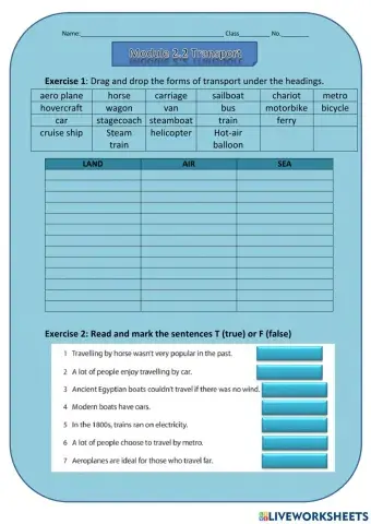Module 2.2 Transport