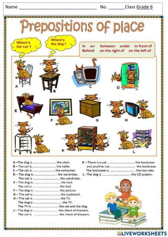 Preposition of place