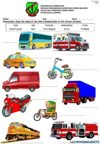 Drag the land transportation