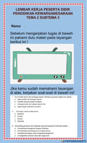 Persatuan dan Kesatuan