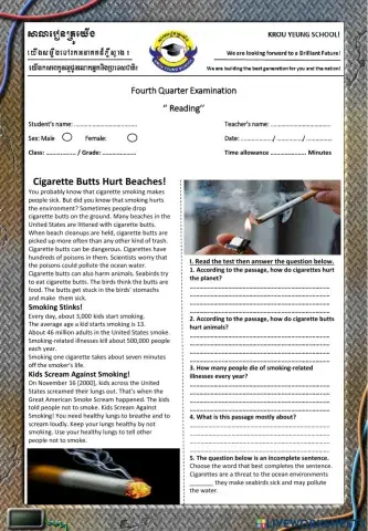 Fourth Quarter '' Reading ''