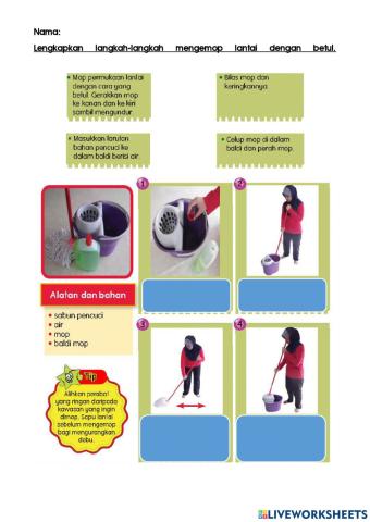Langkah-Langkap Mengemop Lantai