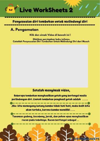 Live 2 - Penyesuaian diri tumbuhan terhadap tempat hidupnya