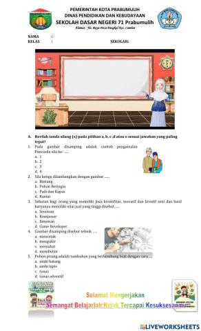 Simulasi Latihan Liveworksheets Creativity
