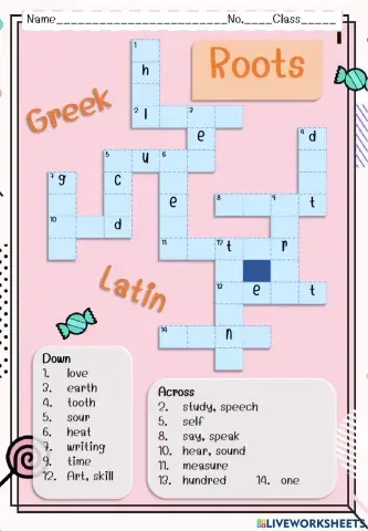 Greek and Latin Roots