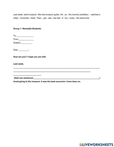 A school trip to museum 2