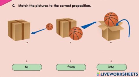 Preposition of direction