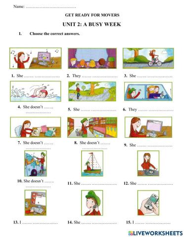 GRFM - Unit 2 - Like + ing