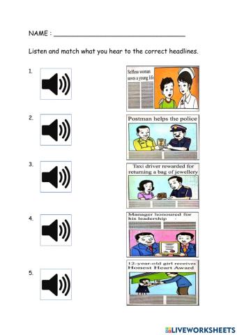 Year 6 SJK Unit 10 In The News