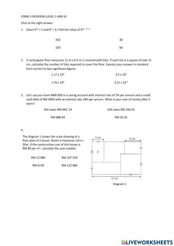 Revision form 3 (level 5 to 6)