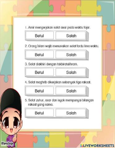 Solat dan bilangan rakaat