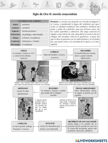 Siglo de oro:novela renacentista
