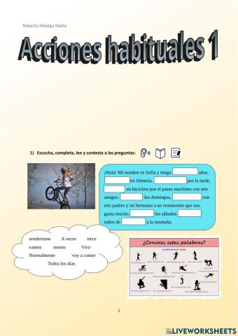 Acciones habituales 1