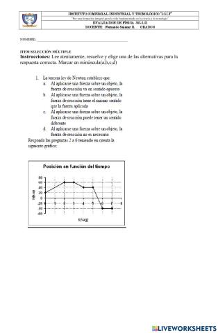 Examen Física 6 35-I-II