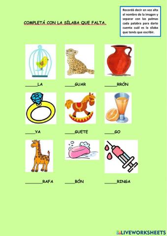 Completamiento de palabras