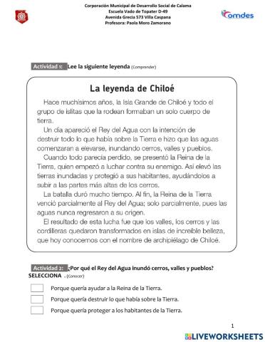 Comprensión lectora