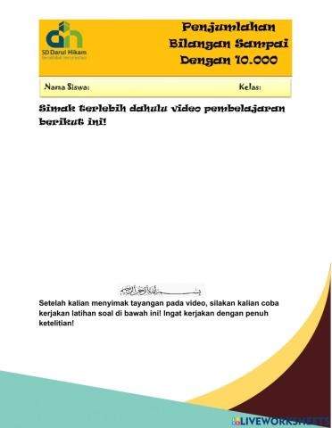 Penjumlahan Bilangan