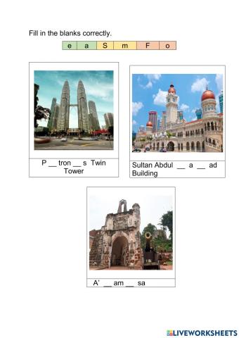 Let's learn landmarks in Malaysia..