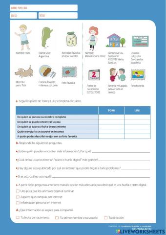 Seguridad en internet- huella digital-