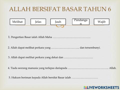 Sifat basar tahun 6