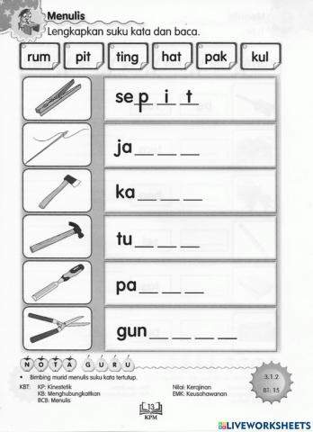 Ppki tahun 3 bahasa melayu