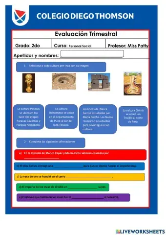 Evaluación trimestral