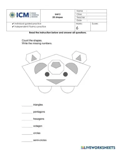 Unit 3 2D and 3D Shapes
