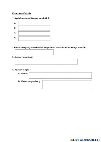 Komponen Elektrik