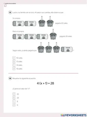 Evaluación diagnóstica primero de secundaria parte 2
