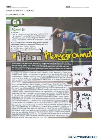 Form 3 Unit 6 Crime Reading Lesson Page 82-83