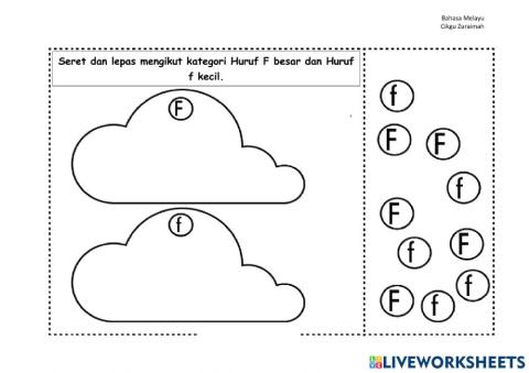 Mengenal huruf f