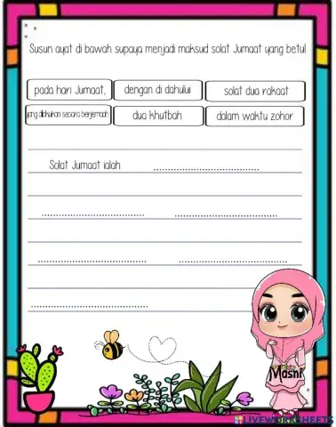 Ibadah:jumaat penuh berkat (tahun 5)