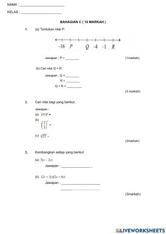 Ujian penilaian pertengahan tahun 2021