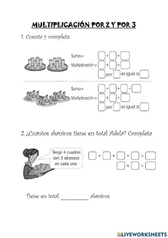 Multiplicación por 2 y por 3