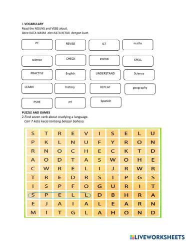 Unit 4 LEARNING WORLD PUZZLE & GAMES