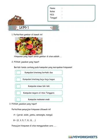 Lkpd himpunan kelas vii