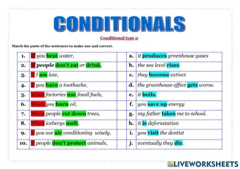 Conditionnal type 0