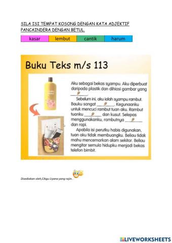 Bahasa melayu tahun 3