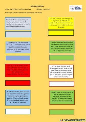 Garantìas constitucionales