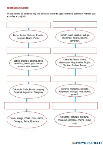 Termino excluido