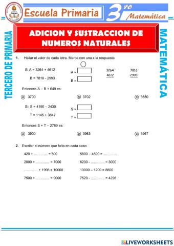 Operraciones combinadas
