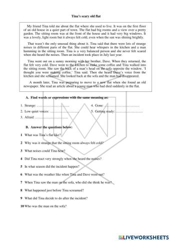 Tina's scary old flat