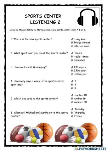 New Sports Center Listening KET 2